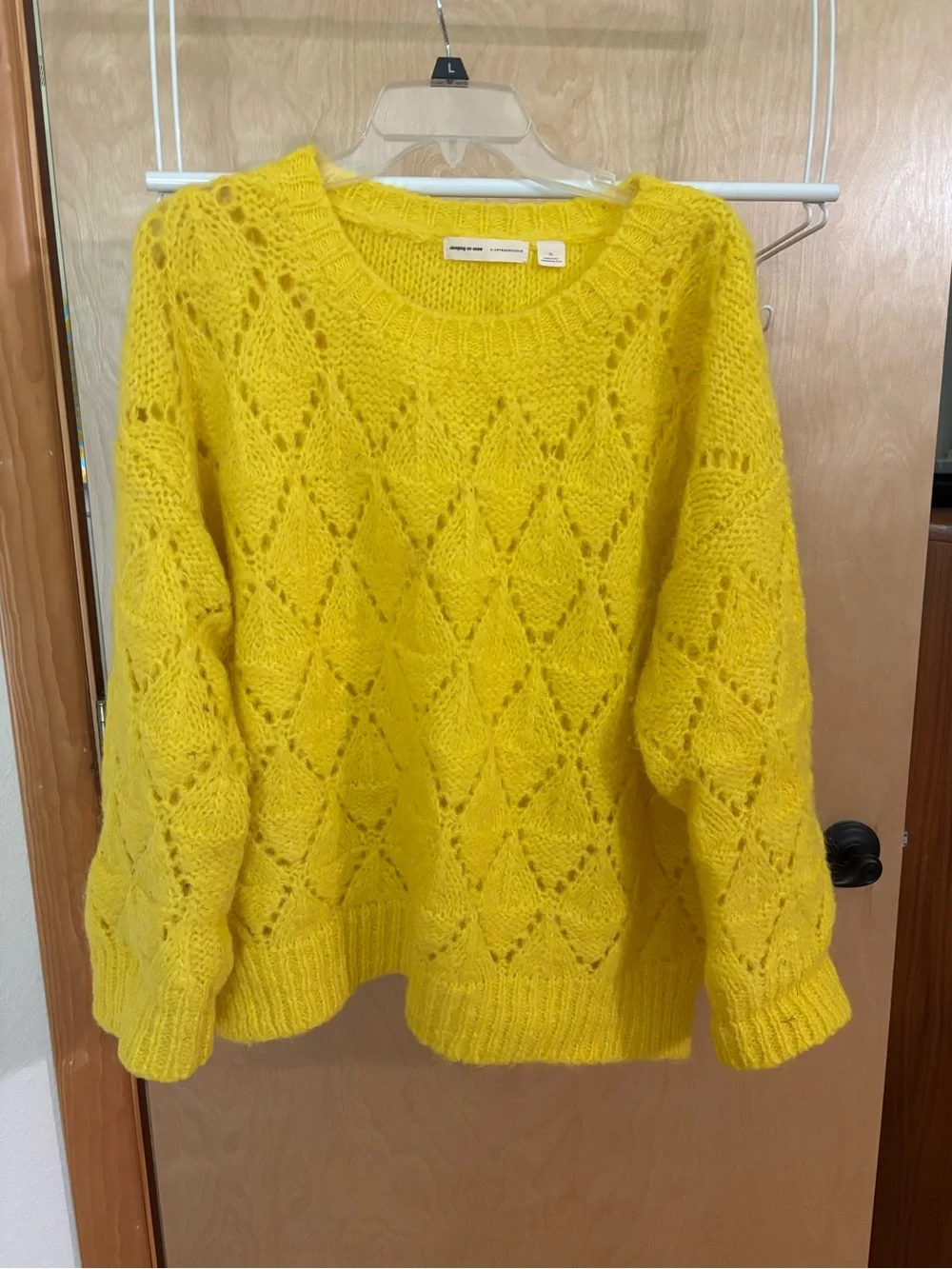 Anthropologie Soft Knit Yellow Women's Sweater - Picture 2 of 4